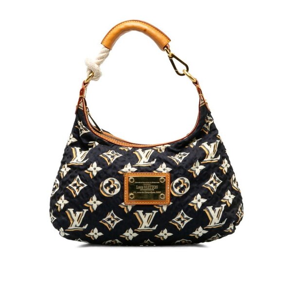LOUIS VUITTON Navy Monogram Leather Shoulder Bag - Picture 1 of 11